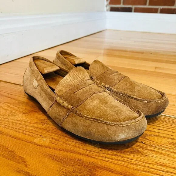 Polo Ralph Lauren Anders Suede Penny Driver Size 10.5 - Picture 9 of 16